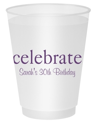 Big Word Celebrate Shatterproof Cups